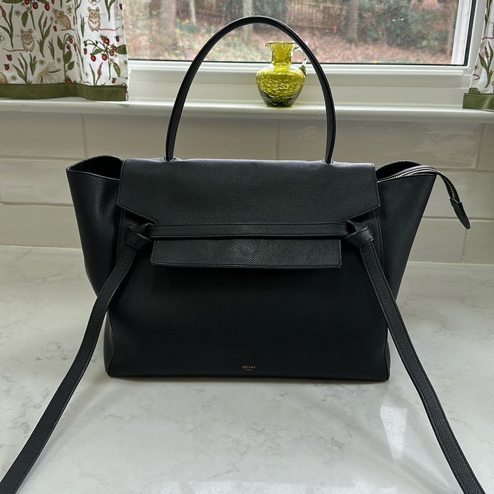 Celine Medium Belt Bag in black